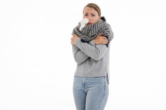 Etre enrhumé en hiver