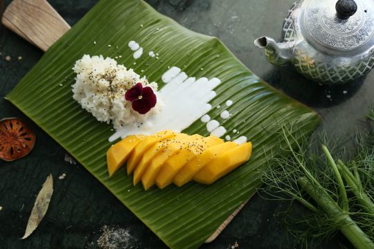 Riz gluant à la mangue